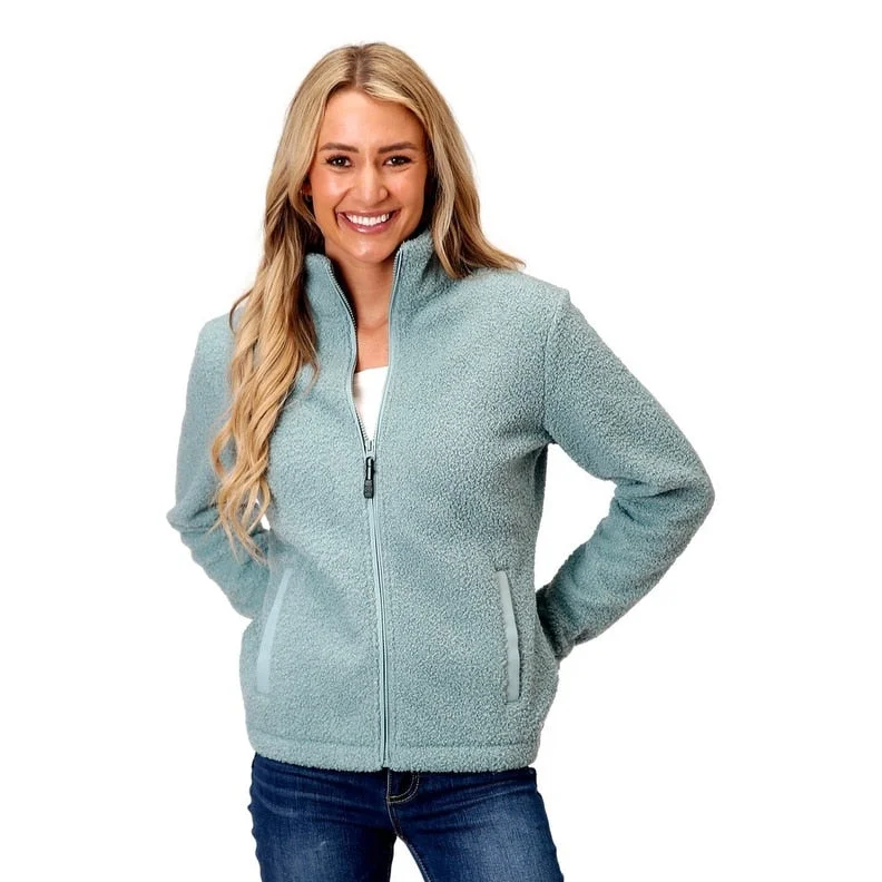 Roper Western Jacket Womens Zip Fleece Mint 03-098-0250-6175 GR