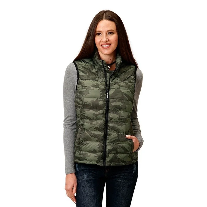 Roper Western Vest Womens Lightweight Green 03-098-0685-6134 GR