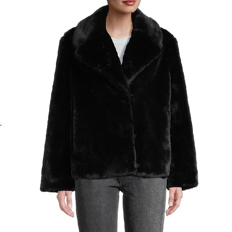 Apparis Milly Plant Based Faux-Fur Coat Black