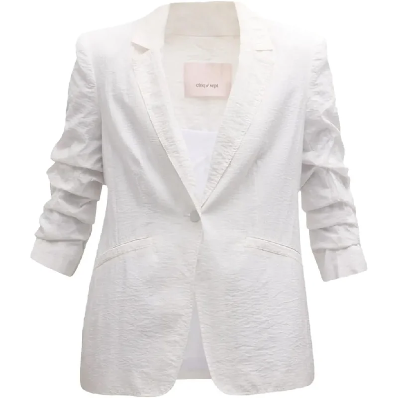 Cinq a Sept Women's Khloe Tumbled Woven Blazer White