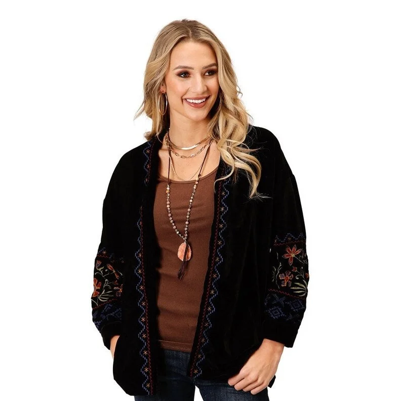 Roper Western Jacket Womens Open Front Romantic 03-096-0565-1044 BL