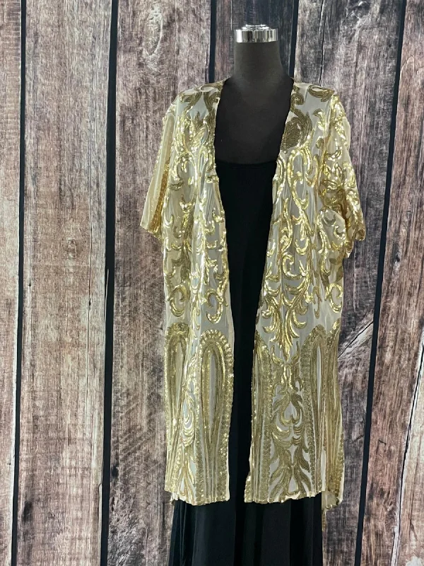 Sequin Duster In Gold