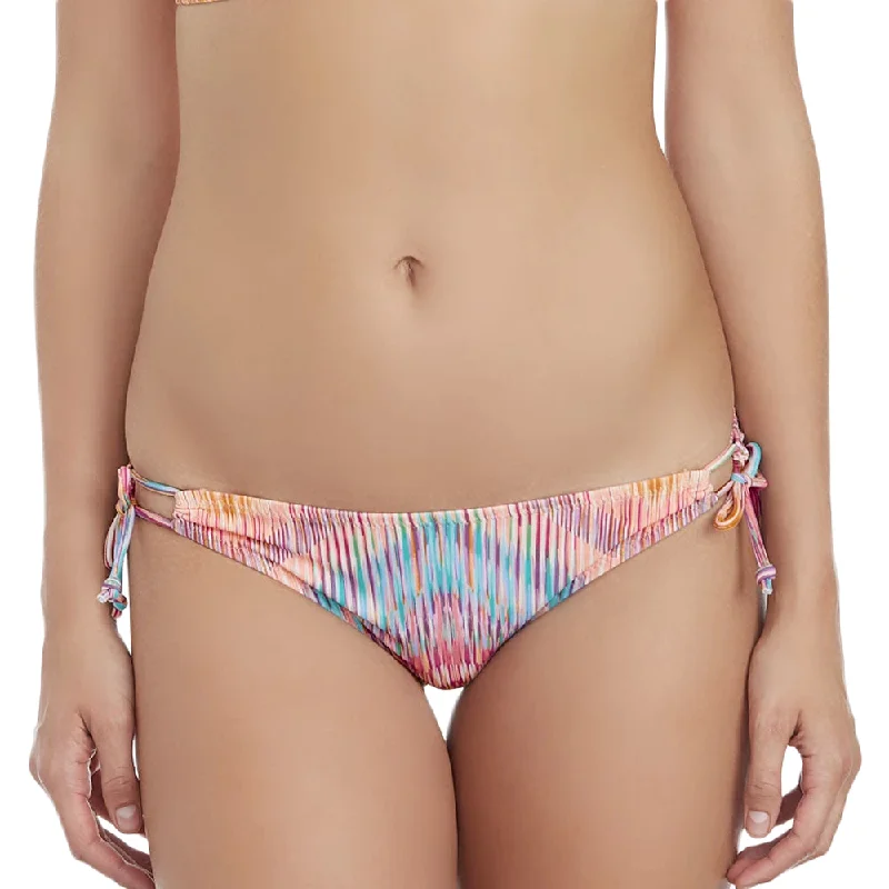 Women's Striped Side-Tie Bikini Bottom,Multi