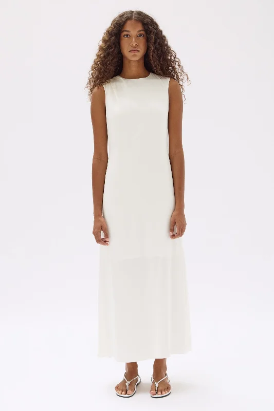 Leah Asymmetric Drape Maxi Dress