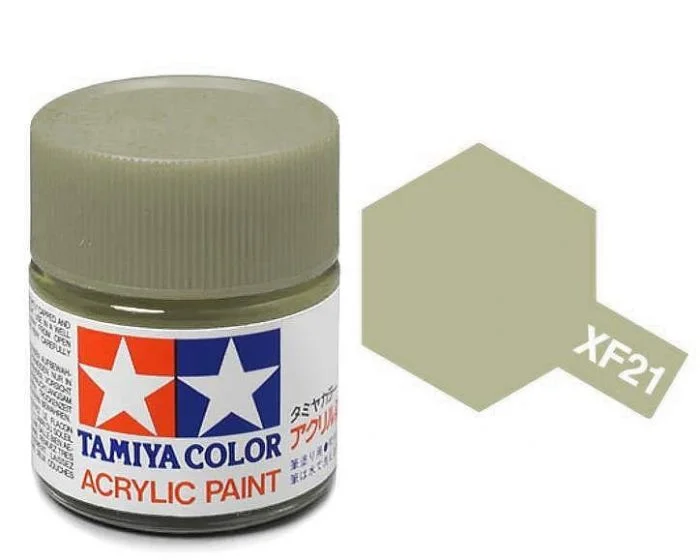 Tamiya 10ml Acrylic Paints (Flat): XF-21 to XF-28