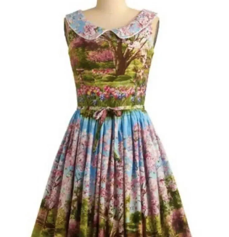 Maggie Cherry Tree Lane Dress XS