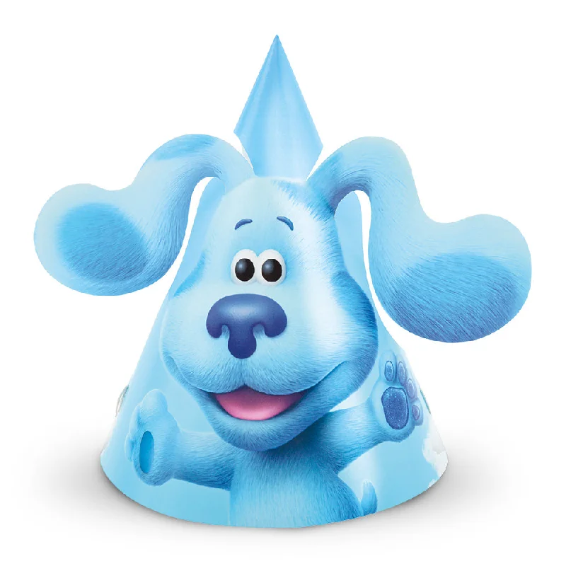 BLUE'S CLUES PARTY HAT WITH POP-OUT EARS (8 PK)