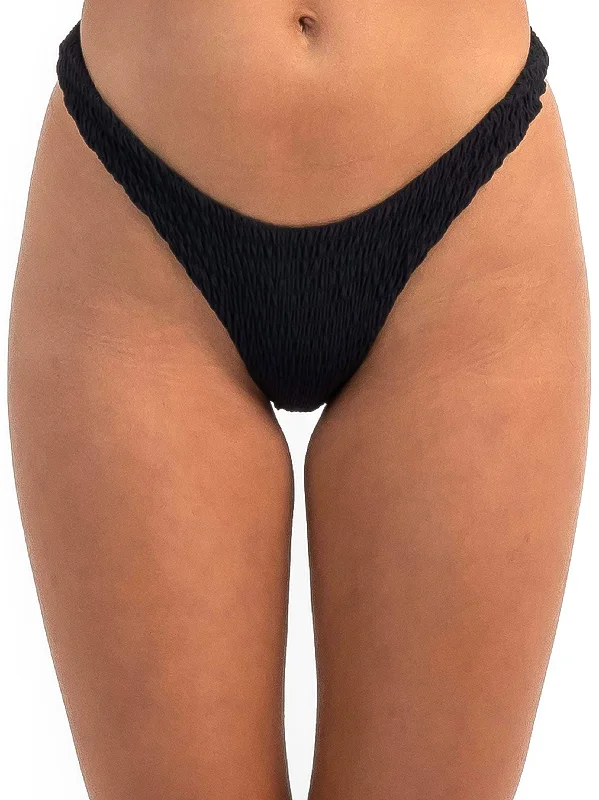 Women's Gauze Bikini Bottom, Black