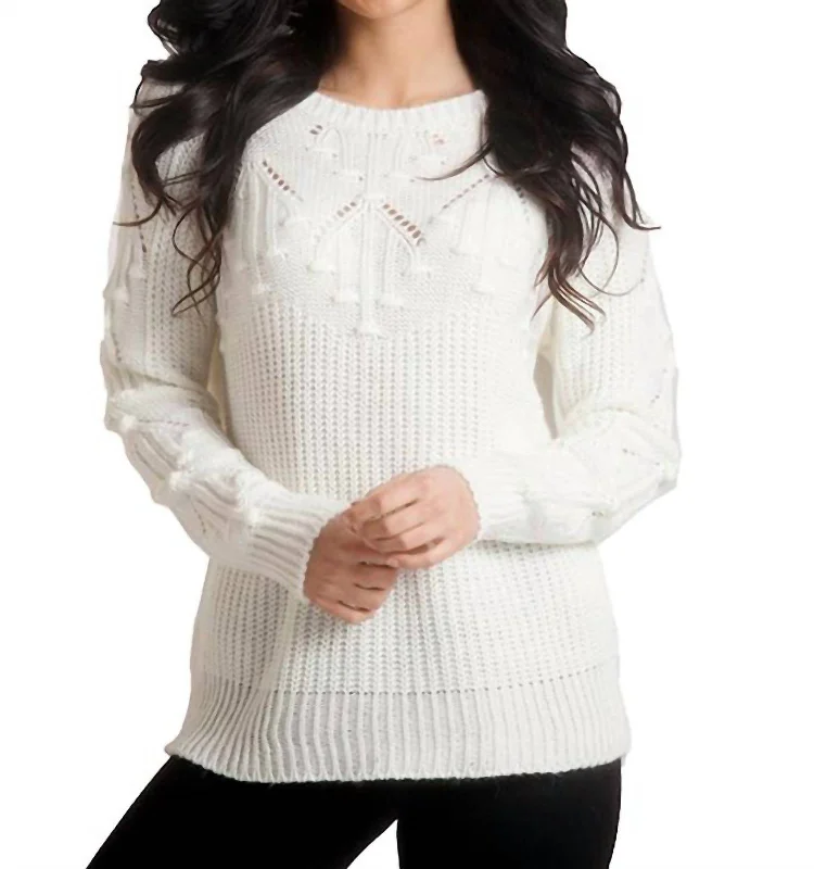 Knit Sweater In Ivory