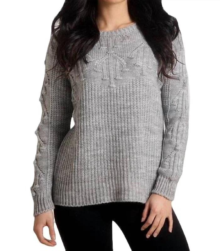 Knit Sweater In Gray