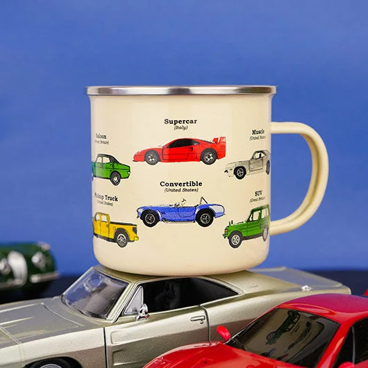 Car Enamel Mug