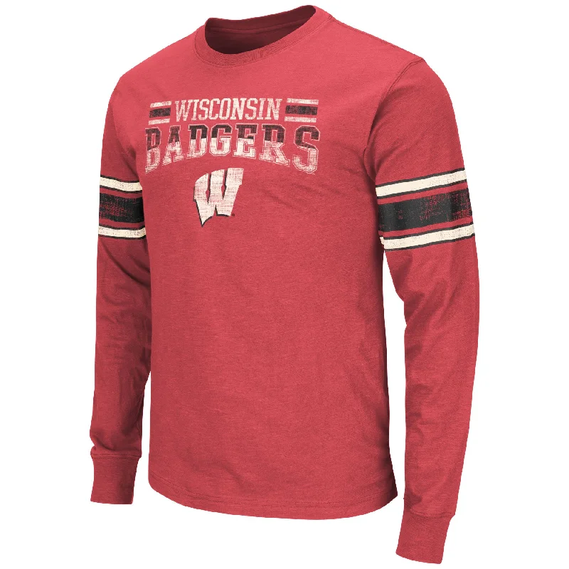 Wisconsin Badgers Colosseum Gridiron L/S Men's Shirt