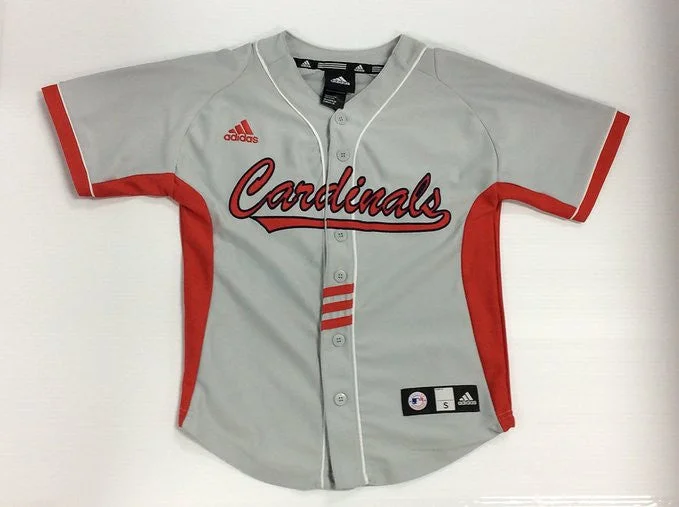 St. Louis Cardinals MLB Adidas Youth Gray Applique Blank Jersey