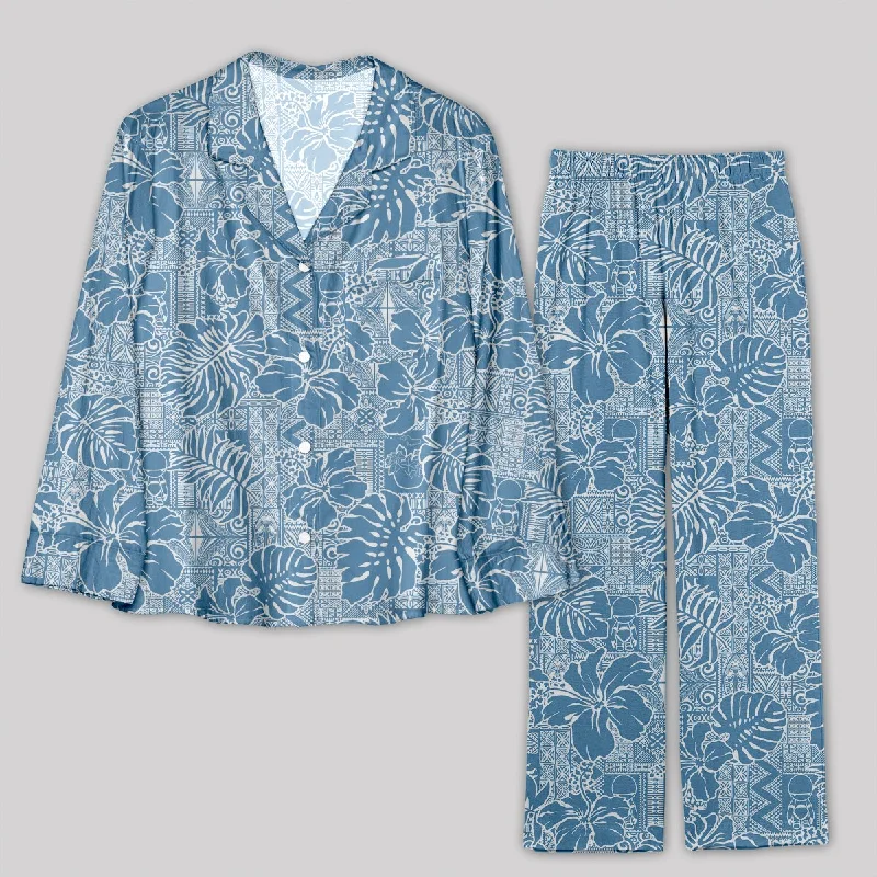 No Hope Hawaiian Pattern Pajamas Set