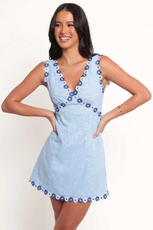 Peri Mini Dress - Blue