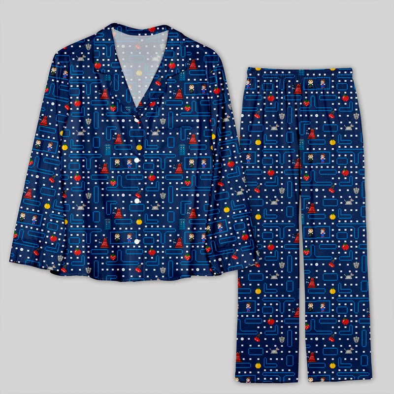 Pac-man Map and Doctor Who Pajamas Set