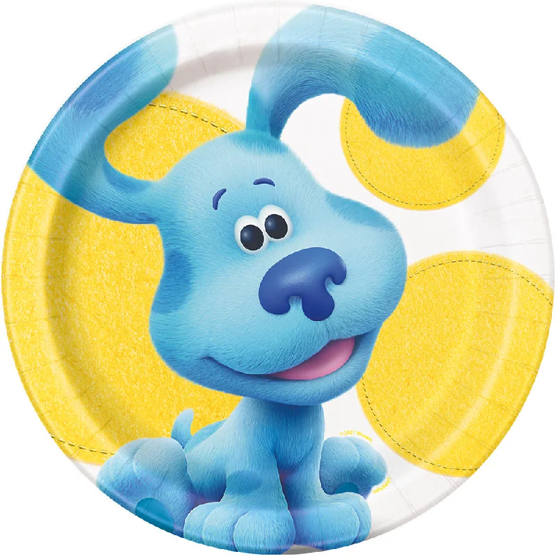 9 inch BLUE'S CLUES ROUND DINNER PLATES (8 PK)