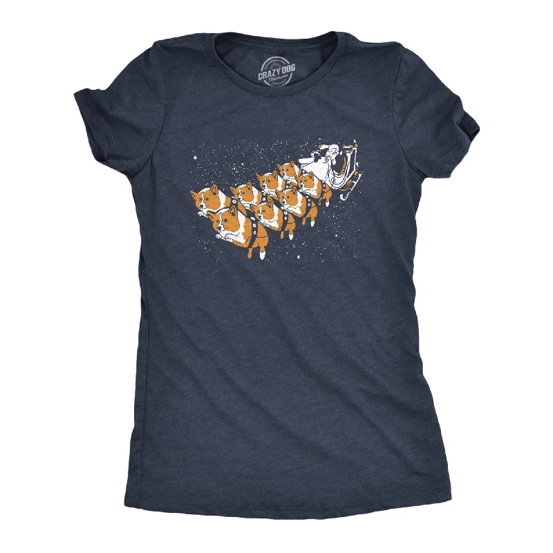 Corgi Sleigh Women's T Shirt