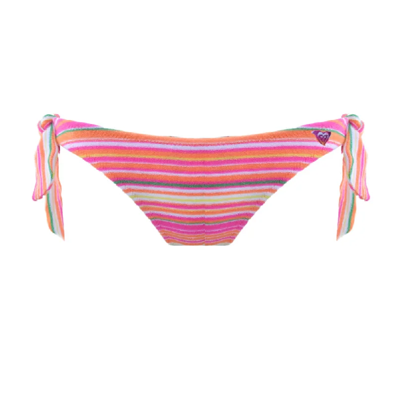 Women's Striped Side-Tie Bikini Bottom,Multi