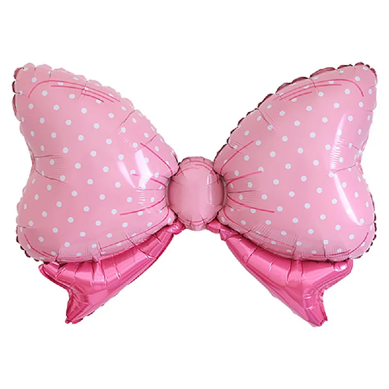 32 inch PINK BOW POLKA DOTS