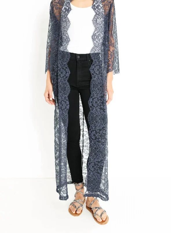 Duster Cardigan In Navy