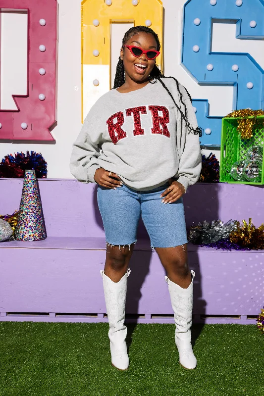 Licensed- RTR Jeweled Letter Sweatshirt