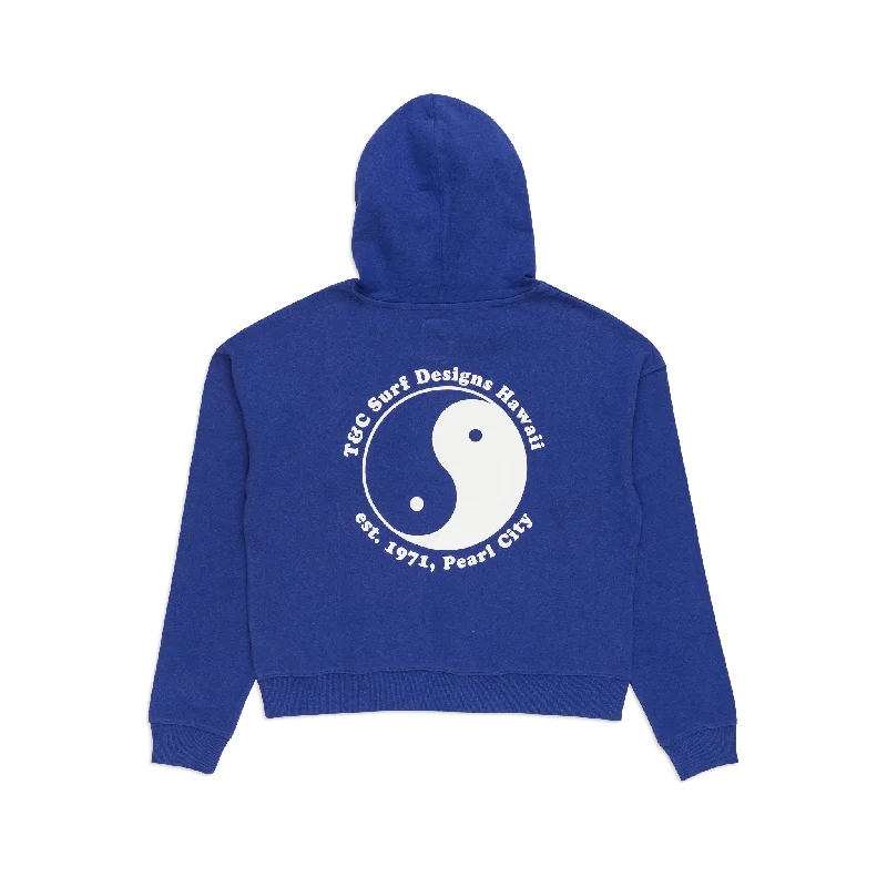 T&C Surf Designs Women OG Hooded Fleece- Porcelaine Blue