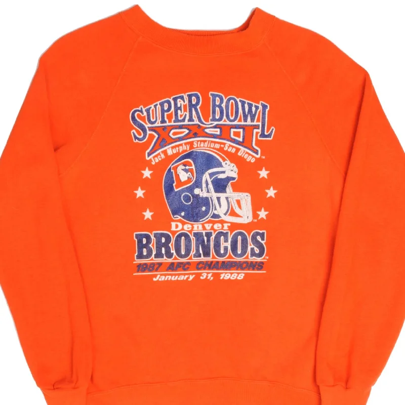 VINTAGE NFL DENVER BRONCOS 1988 SWEATSHIRT SIZE MEDIUM MADE USA