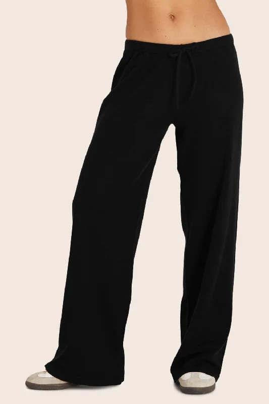 FLAT KNIT EVERYDAY PANTS - ONYX