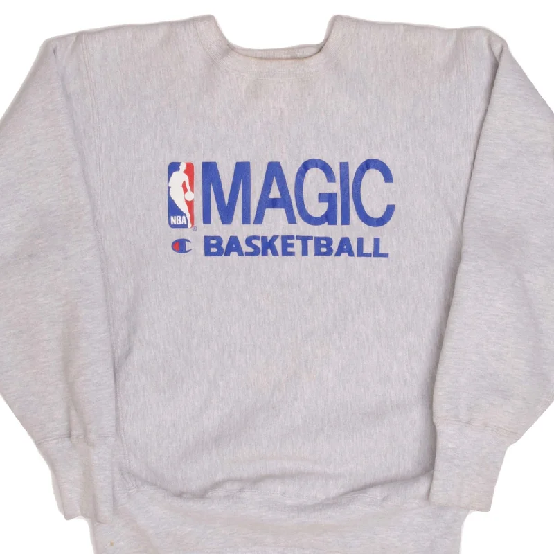 VINTAGE NBA ORLANDO MAGIC REVERSE WEAVE CHAMPION SWEATSHIRT 1990s LARGE MADE USA