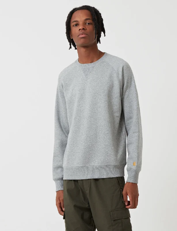 Carhartt WIP Chase Sweatshirt (Regular) - Grey Heather