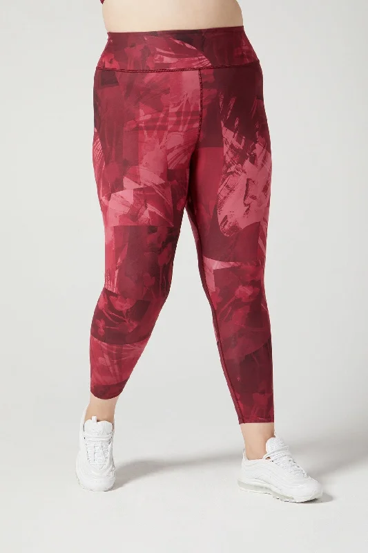 Rebel High Waist Legging Magenta Fern