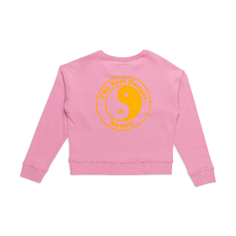 T&C Surf Designs Women YY Crew Fleece - Rose