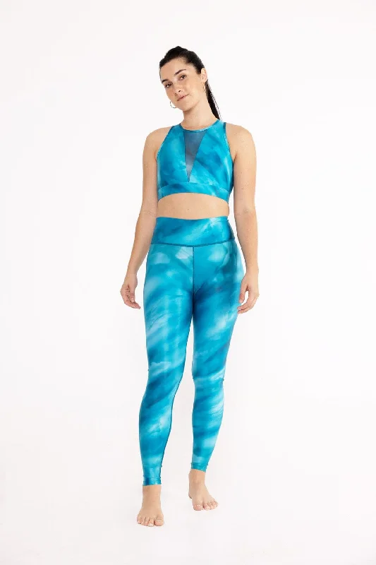 Camila Legging Floral Ilusion Teal