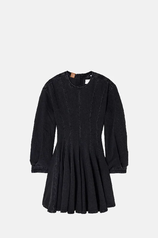 Delilah Dress Mid Black