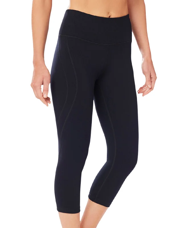 Shape Black High Rise SS Capri Legging