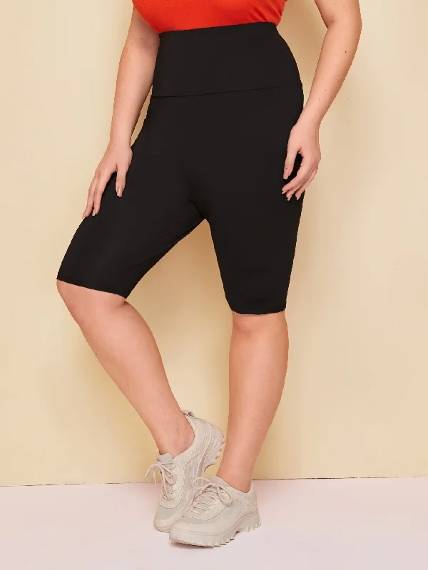 Plain Plus Size Leggings