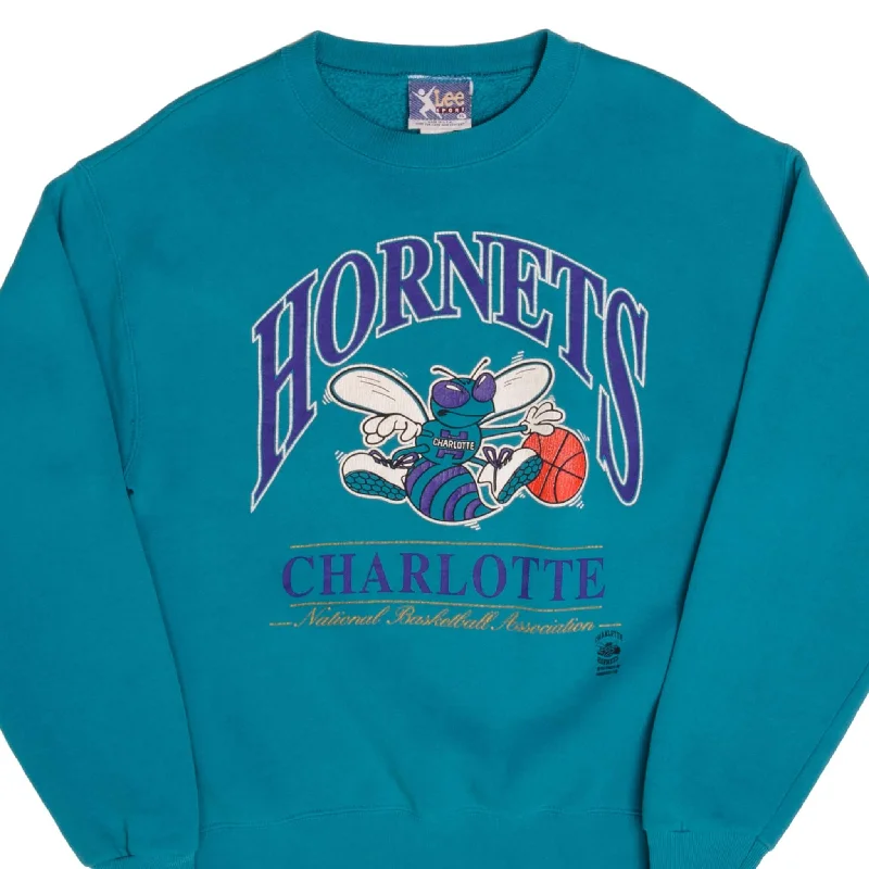 VINTAGE NBA CHARLOTTE HORNETS SWEATSHIRT 1990S LARGE MADE USA